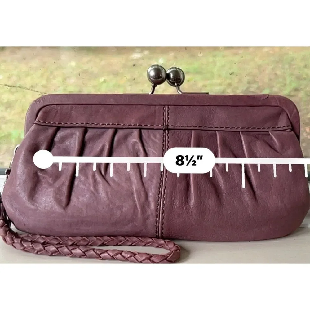 Fossil Fifty-Four Leather Kiss-Lock Clutch